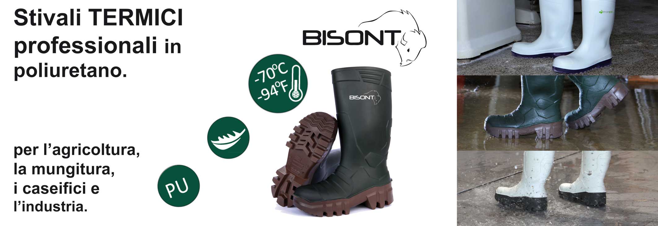 diversi tipi di stivali termici bisont