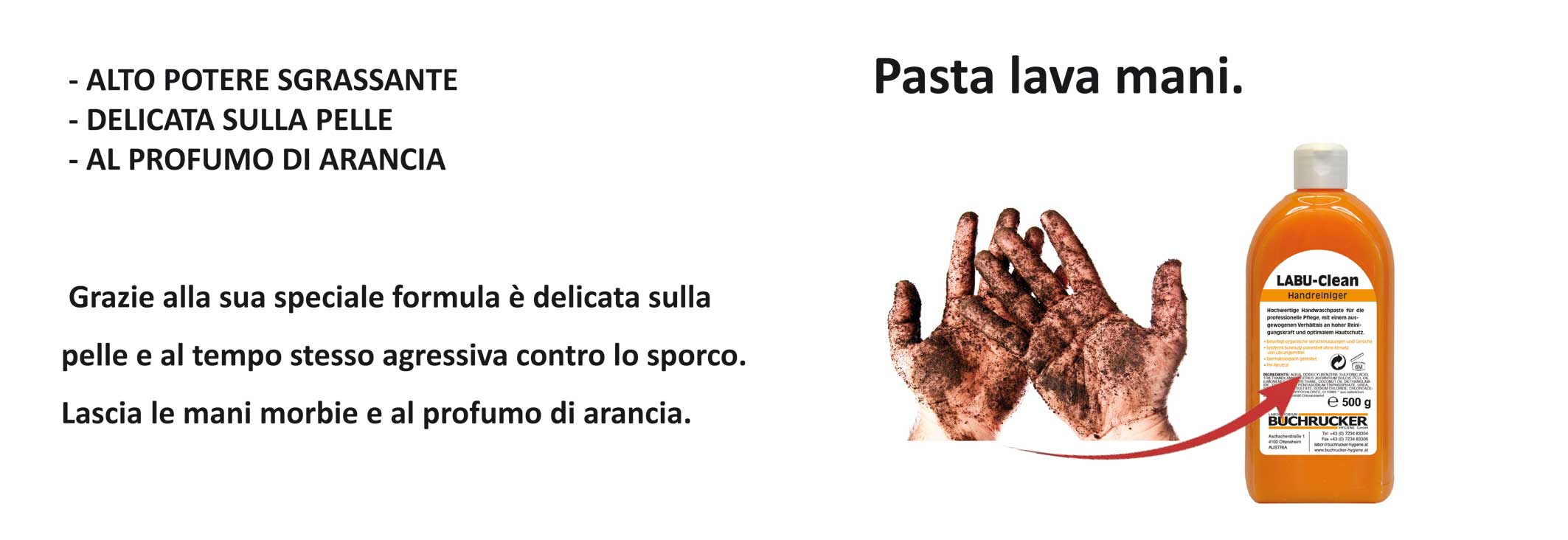 pasta lava mani 500g labu clean